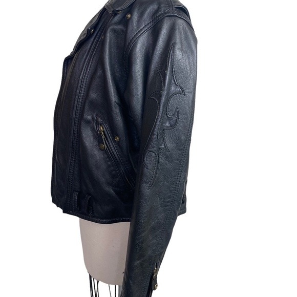Harley Davidson L Limited Edition Moto Jacket Vintage black classic - Picture 3 of 12